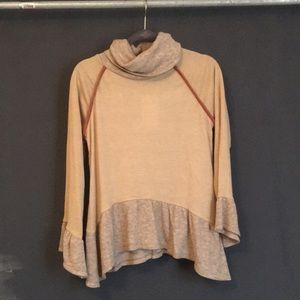 Roolee THML long sleeve, cowl neck top. NWT